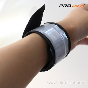 Reflective Fluo Grey PVC Slap Bracelet